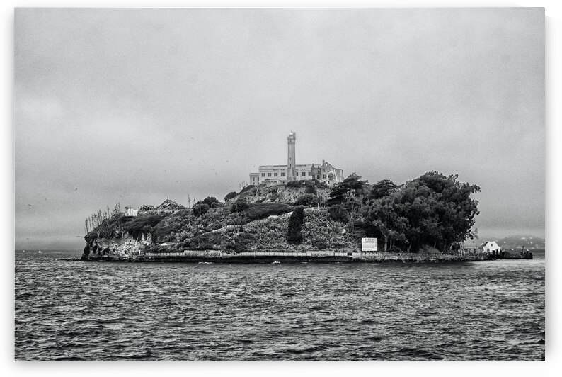 Alcatraz island in black and white by Patricia Hofmeester PHotography