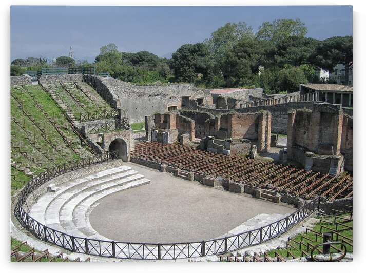 Pompei theatre at Pompei Scavi in Italy by Patricia Hofmeester PHotography