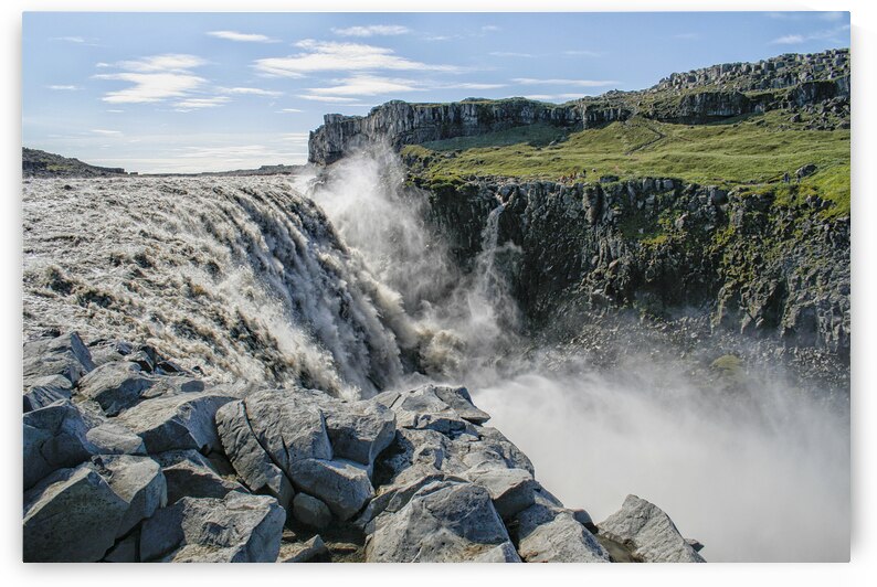 Gullfoss waterfall with lots of spraying by Patricia Hofmeester PHotography