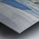 Glacier ending in lake Metal print