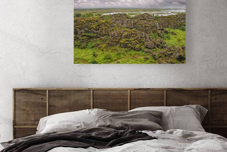 Rocks with moss in Iceland at the Md Atlantic ridge in Iceland by Patricia Hofmeester PHotography