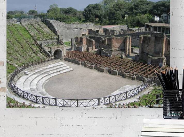 Pompei theatre at Pompei Scavi in Italy by Patricia Hofmeester PHotography