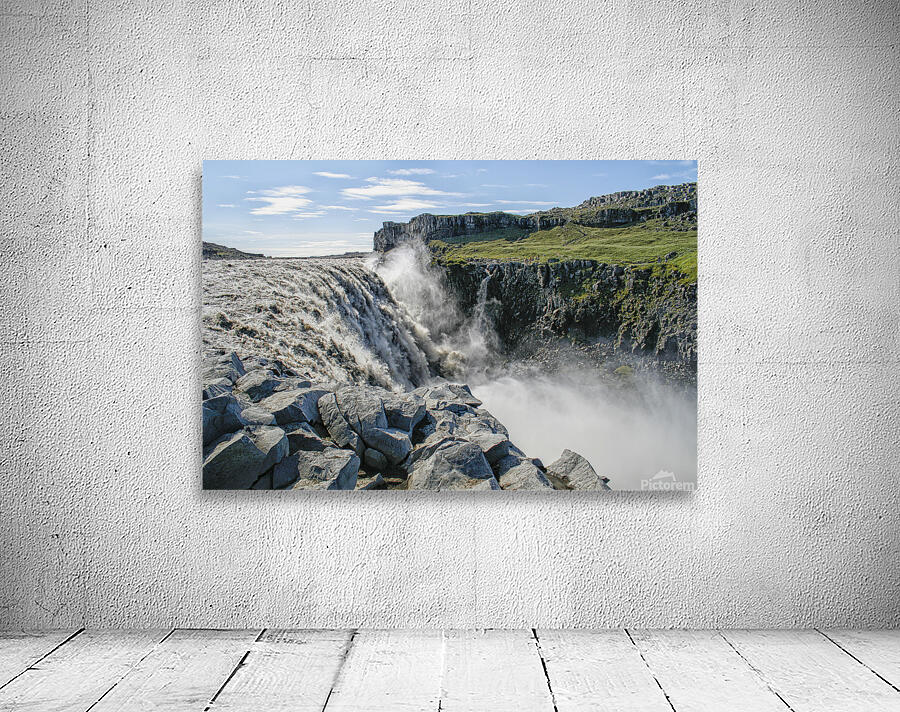 Gullfoss waterfall with lots of spraying Wall Preview