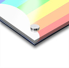 rainbow cloud background pastel template multi co Acrylic print