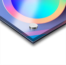 circle colorful rainbow spectrum button gradient. Acrylic print