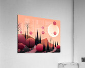 sunset dawn trees forest park art Acrylic Print