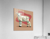 polygon sheep low poly goat abstract graphic lamb Acrylic Print