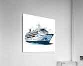 cruise ship travel vacation cruising sea water ve Acrylic Print