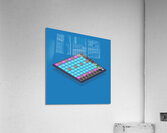music equipment controller studio button blue key Acrylic Print