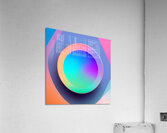 circle colorful rainbow spectrum button gradient. Acrylic Print