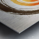 nature watercolor mountain camping outdoors fores Metal print