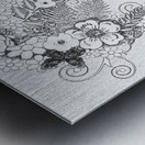 drawing picture art woman flower fairy muse sprin Metal print