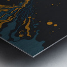 abstract liquid paint dynamic Metal print