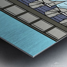 dam floodgate stop gates water supply water reser Metal print