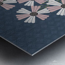 flowers mug drawing blue background pattern natur Metal print