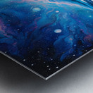 sea stars night nature ocean sky space galaxy nig Metal print