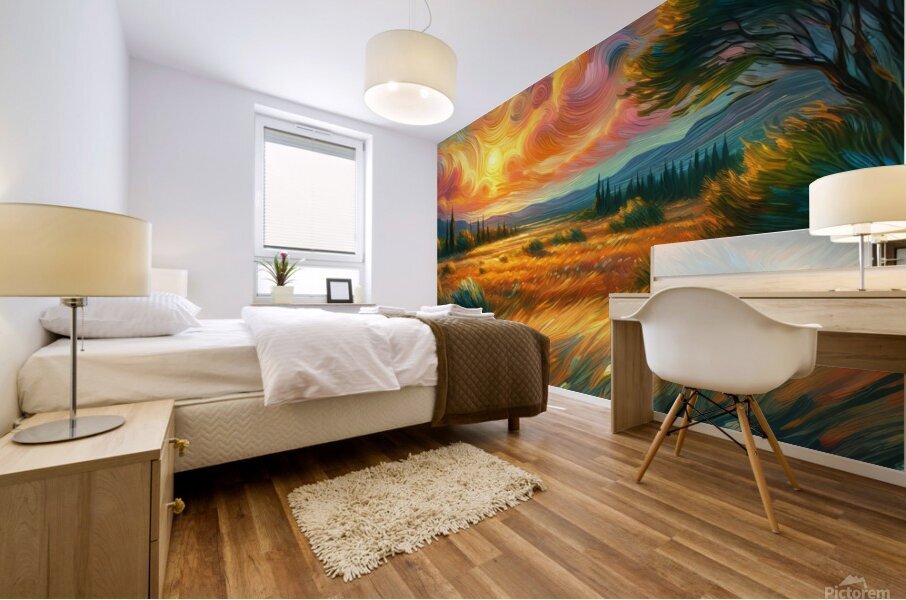 nature forest landscape trees Mural print