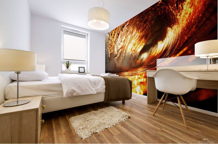 wave art mood water sea beach Mural print