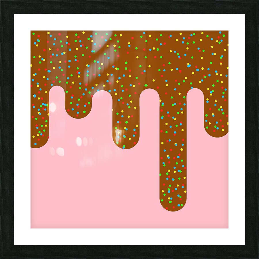 ice cream dessert food cake chocolate sprinkles s Picture Frame print
