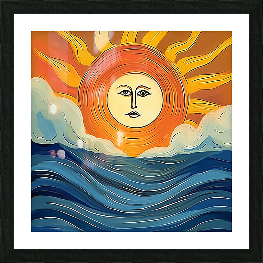 sea background water ocean design landscape blue Picture Frame print