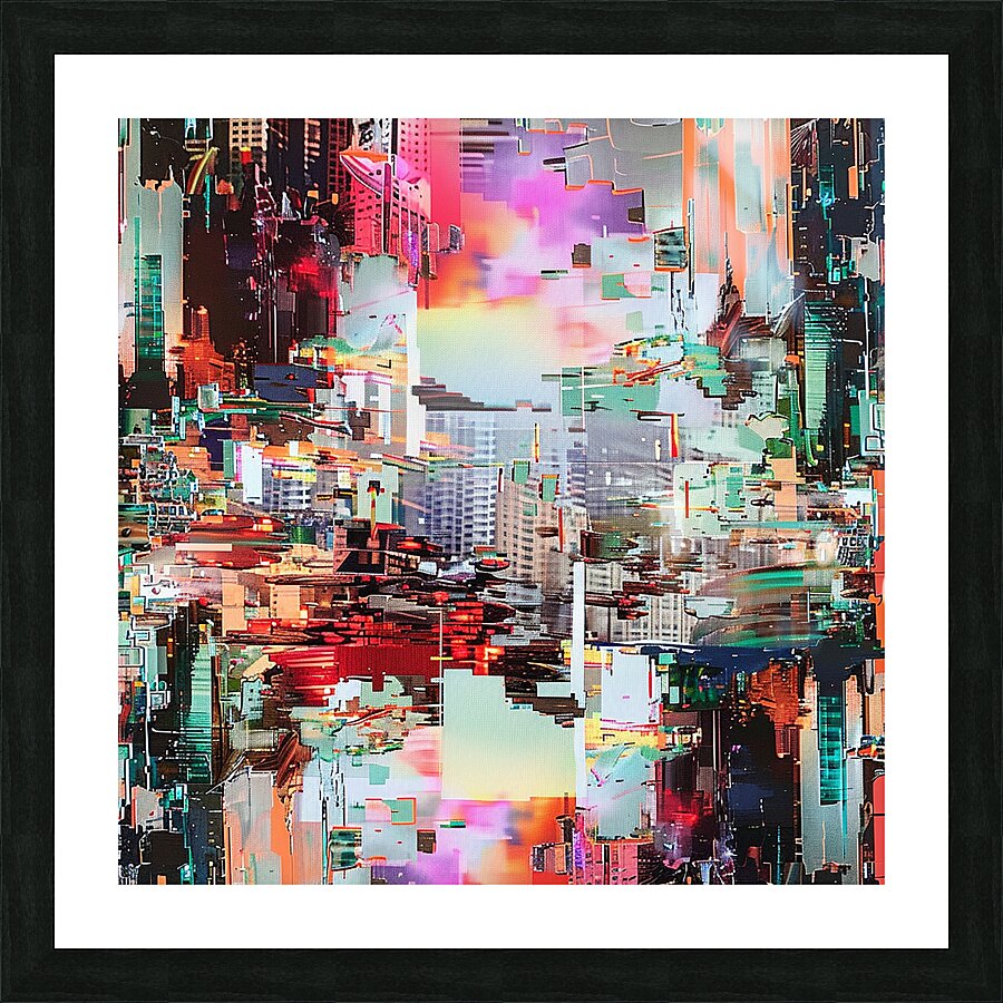 digital computer technology office information mo Picture Frame print