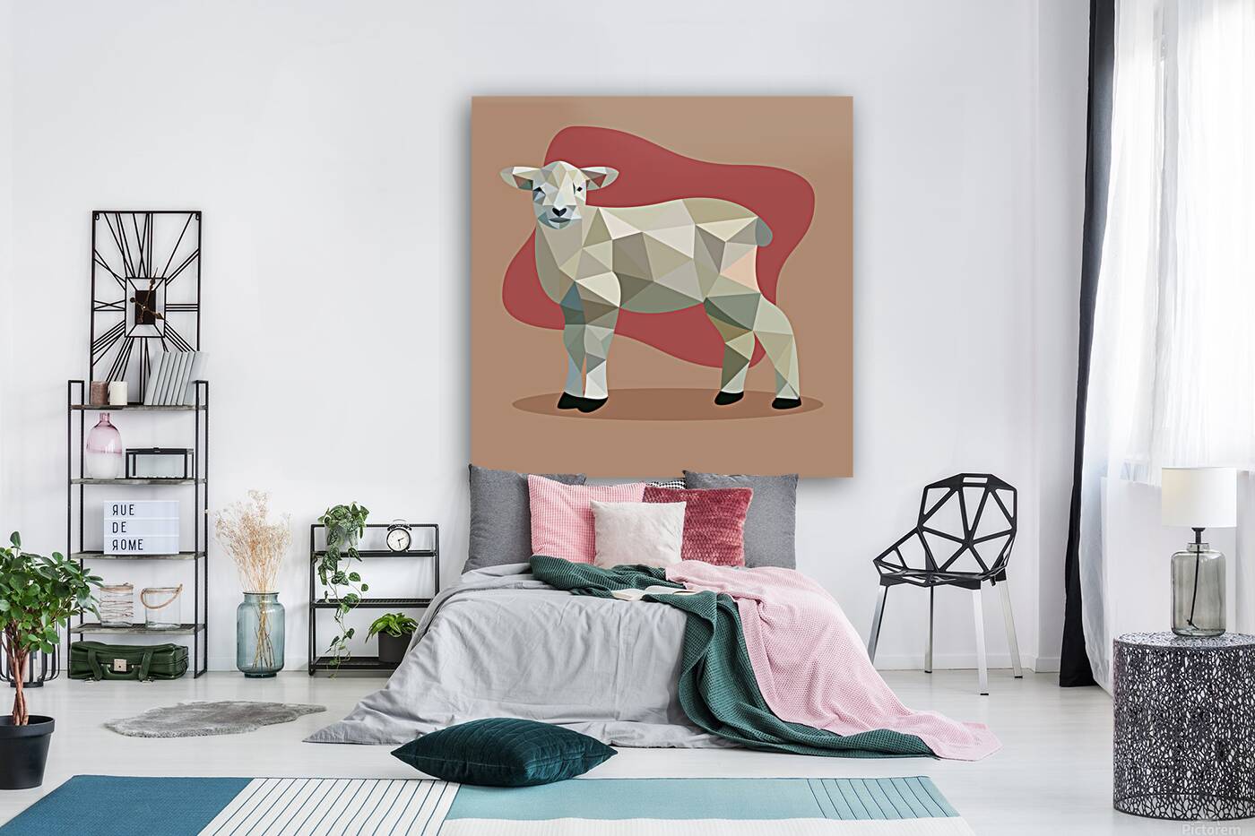 polygon sheep low poly goat abstract graphic lamb Reproduction