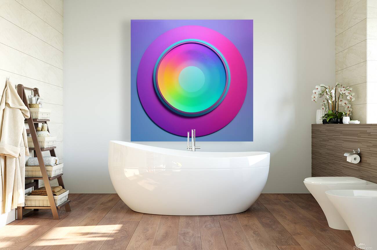 circle colorful rainbow spectrum button gradient Reproduction