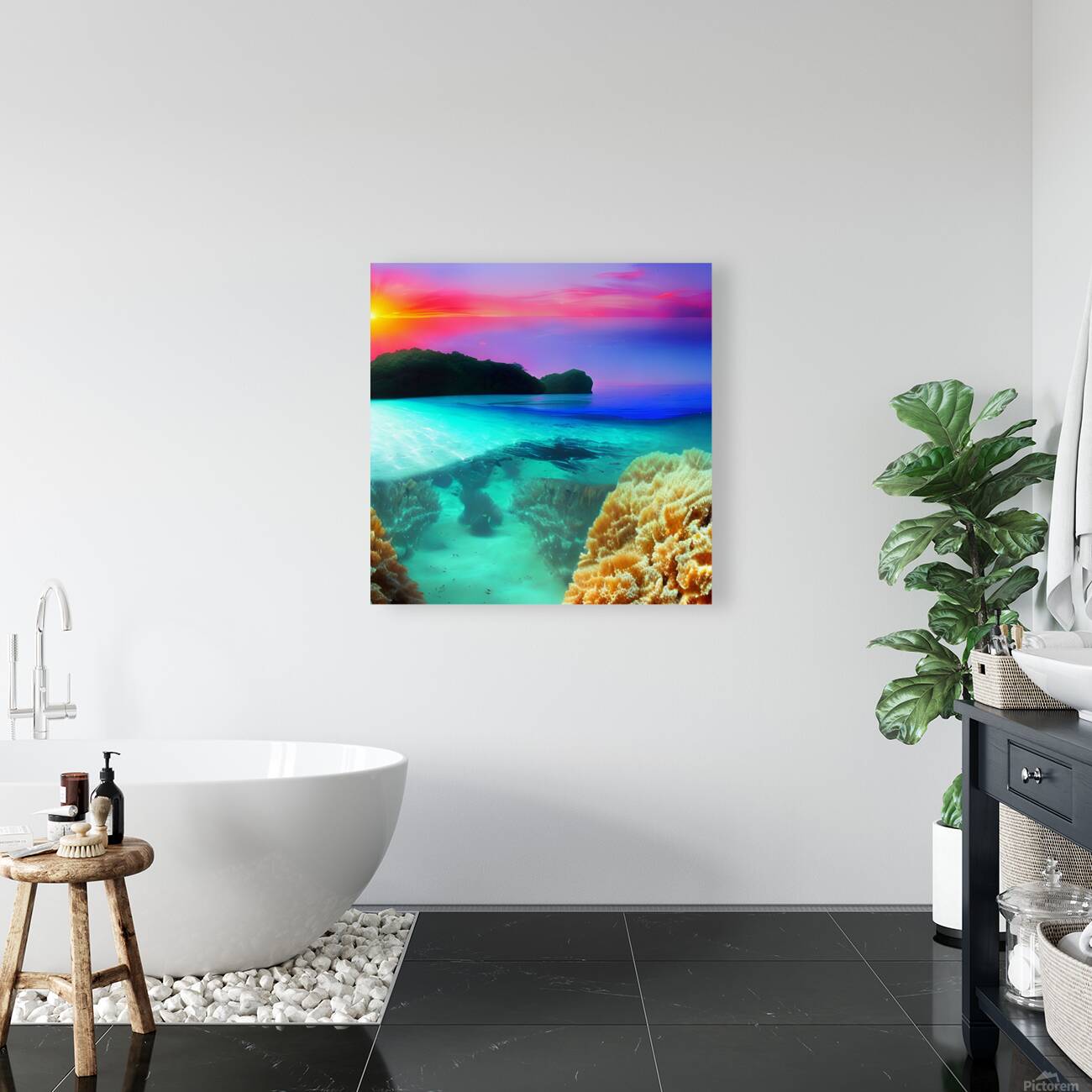 sea ocean landscape water transparent clean coral Reproduction