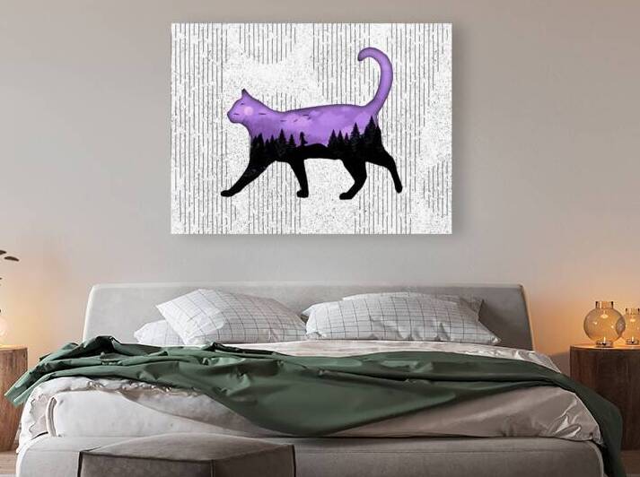 cat halloween pet forest silhouette animal surrea by Sastroredjo