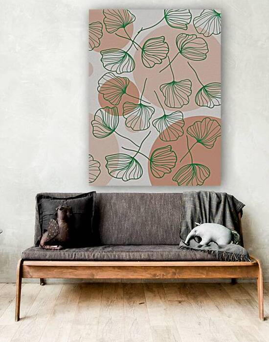 leaves pattern boho bohemian botanical scrapbook by Sastroredjo