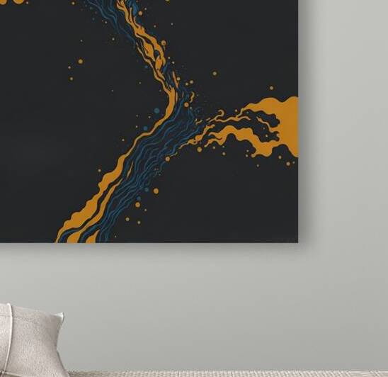 abstract liquid paint dynamic Reproduction