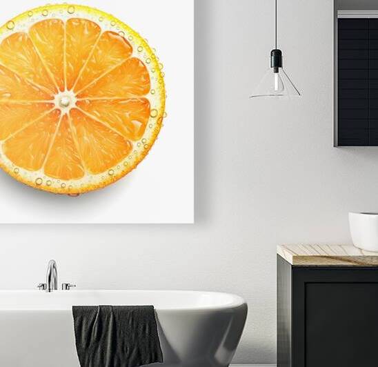 orange slice fruit juicy ripe citrus food healthy by Sastroredjo