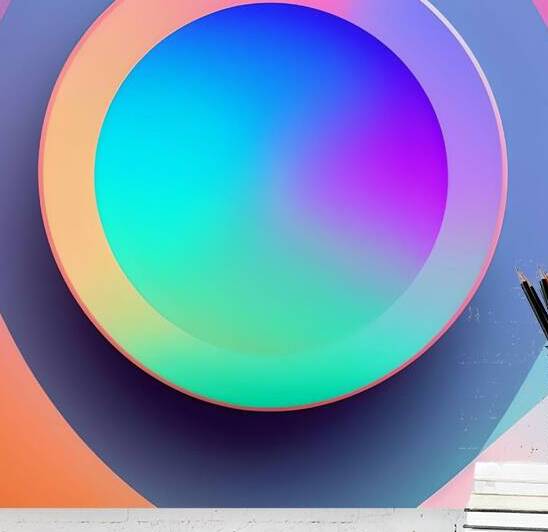 circle colorful rainbow spectrum button gradient. by Sastroredjo