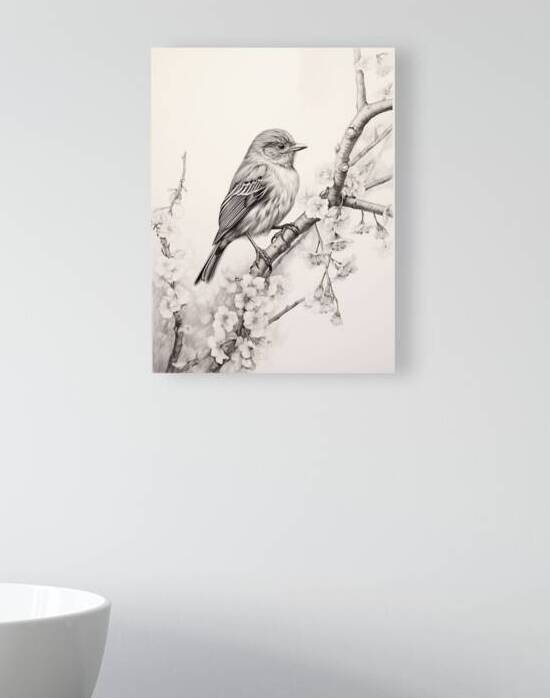 bird ivory pencil sketch drawing nature spring el by Sastroredjo