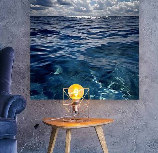 water ocean waves sunshine clouds nature seascape by Sastroredjo