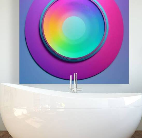 circle colorful rainbow spectrum button gradient by Sastroredjo