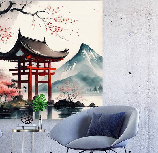 japanese temple japan nature kyoto landscape moun by Sastroredjo