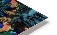 peacock feathers pattern seamless pattern HD Metal print