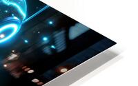blue robot technology glowing HD Metal print