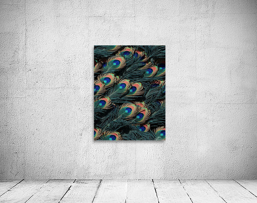 peacock feathers pattern seamless pattern Wall Preview