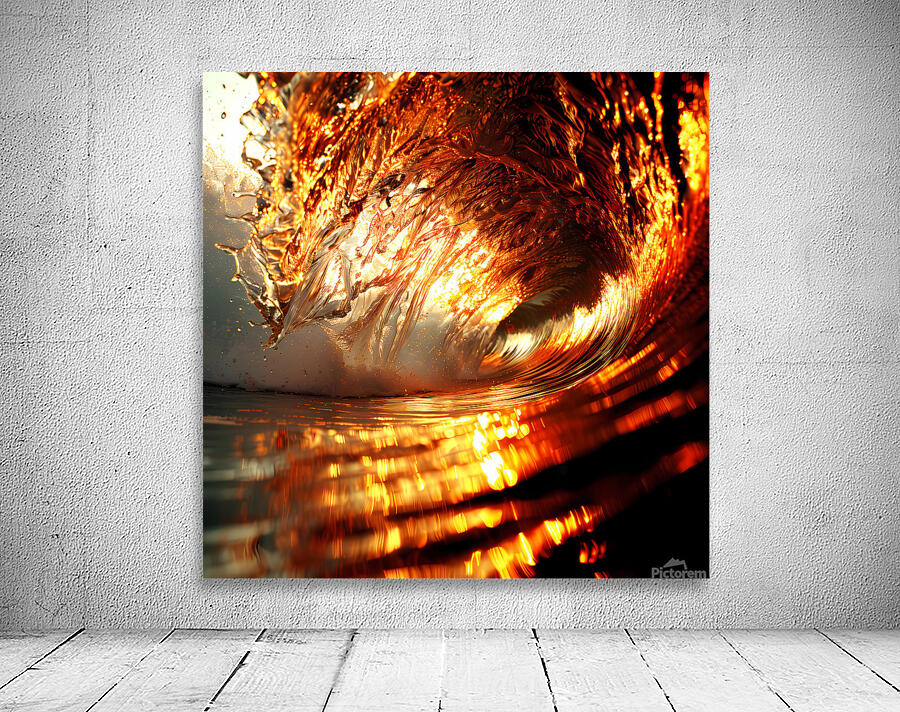 wave art mood water sea beach Wall Preview