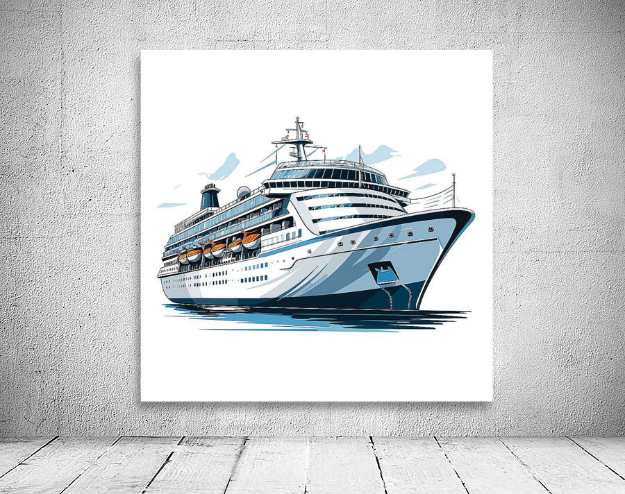 cruise ship travel vacation cruising sea water ve Wall Preview