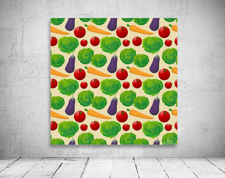 pattern texture seamless vegetables plants tomato Wall Preview