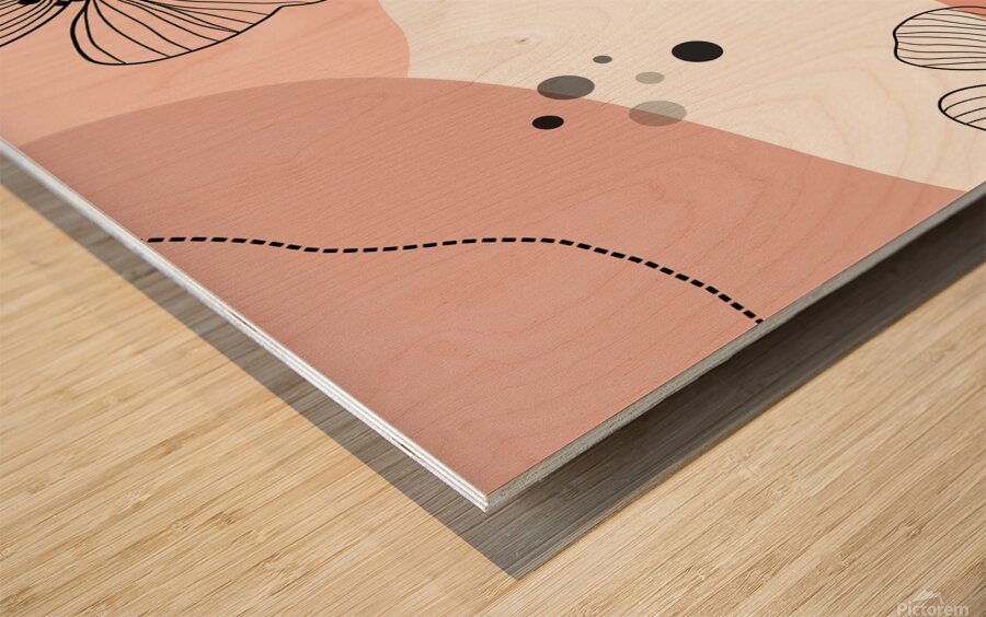 floral art nature pattern floral background desig Wood print