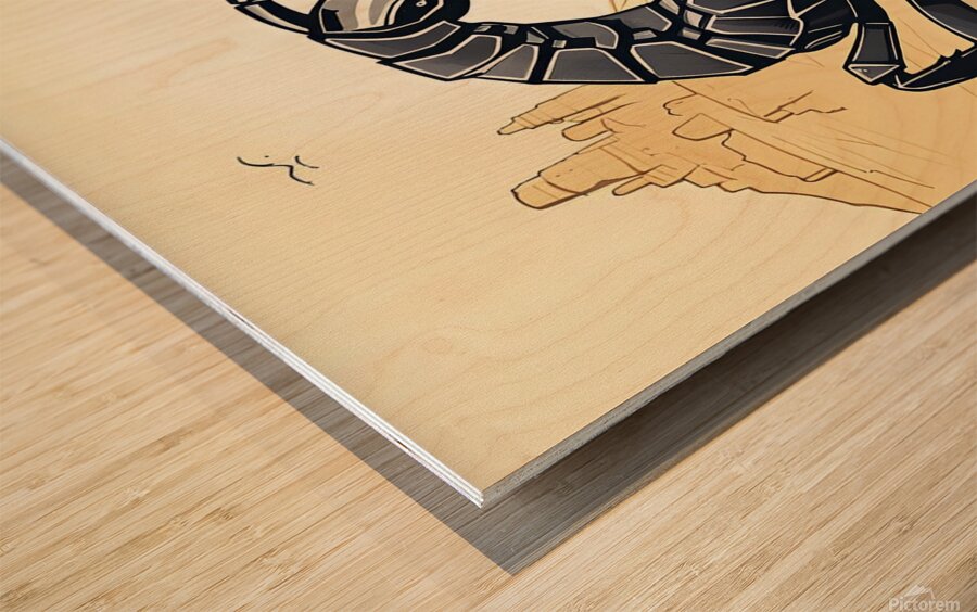 scorpion nature arachnid animal venomous poisonou Wood print