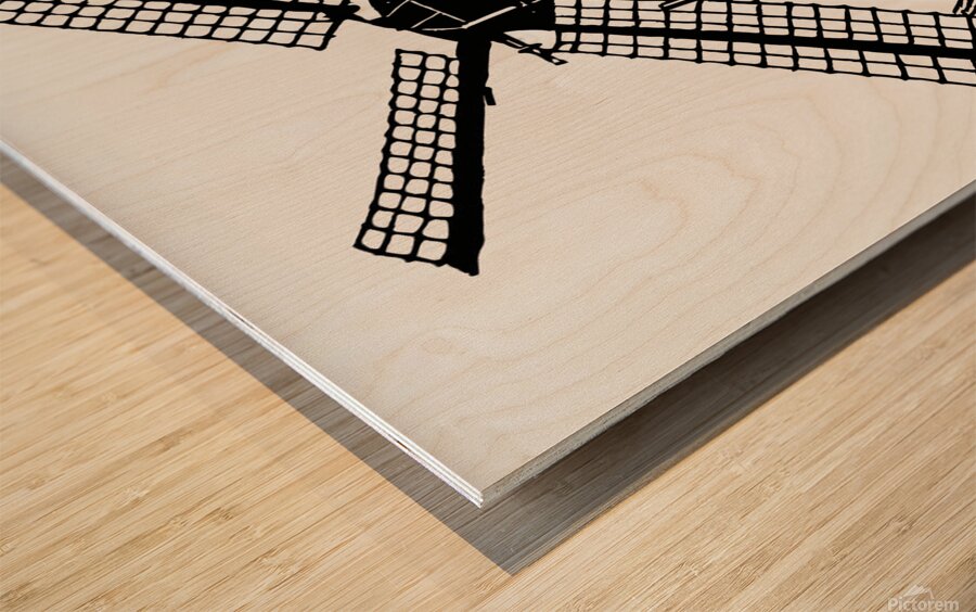 windmill drawing structure old vintage netherland Wood print