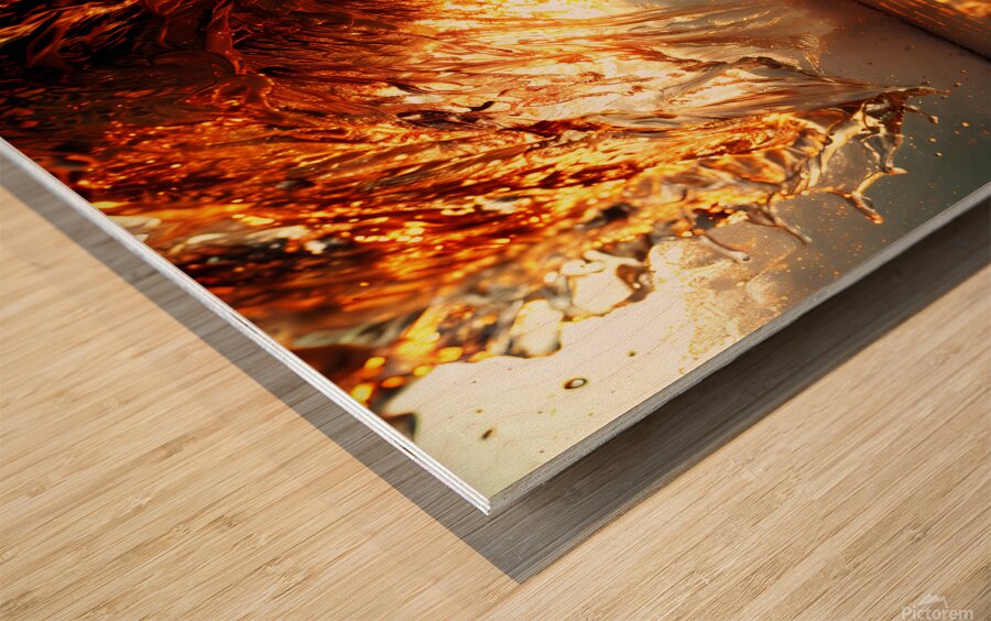 wave art mood water sea beach Wood print