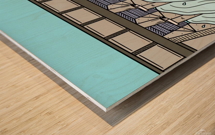 dam floodgate stop gates water supply water reser Wood print