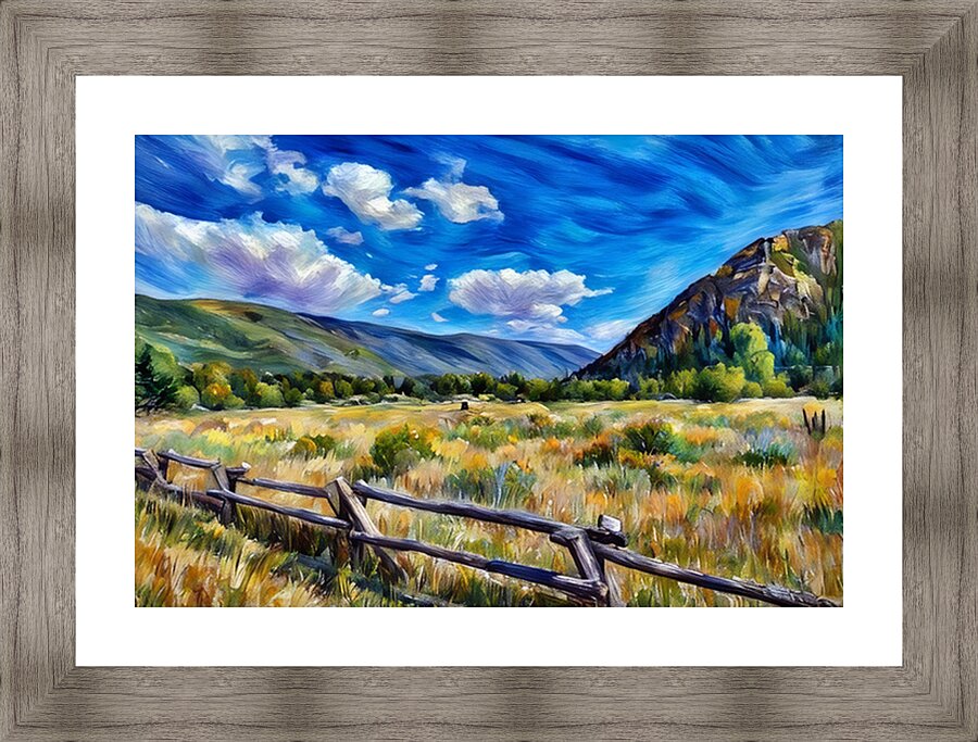 Aspen_CO_Open Space_pastel Picture Frame print