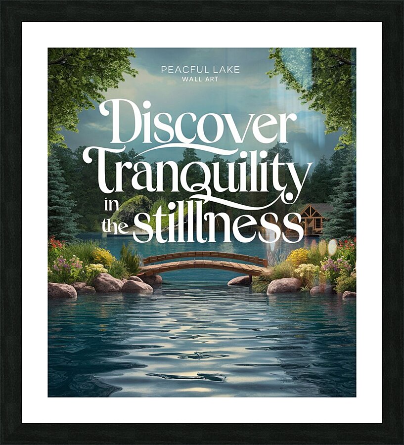 the tranquility stillness Picture Frame print